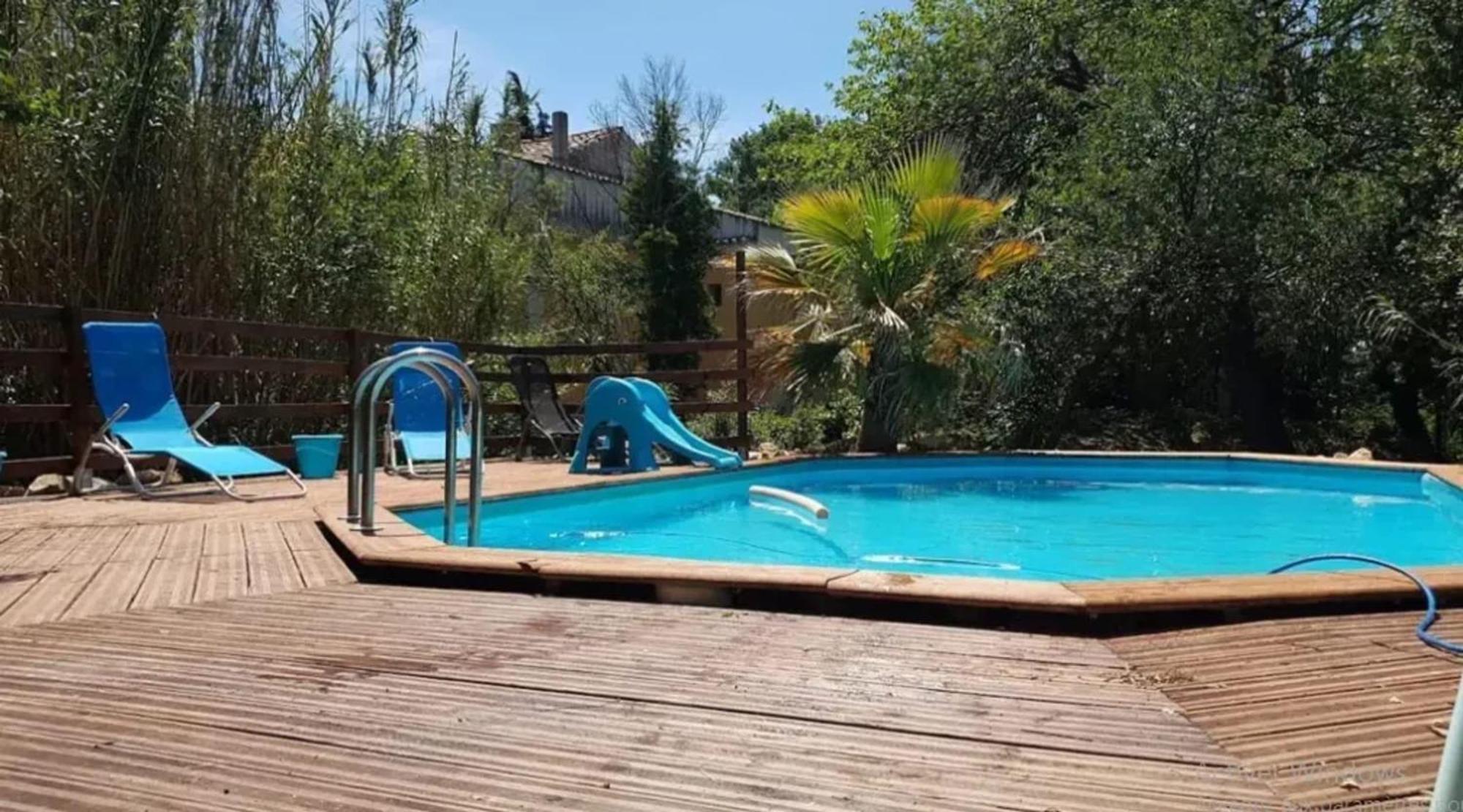 Studio Charmant Dans Un Ancien Moulin Pres D'Orange 30 M² Piscine Exteriér fotografie